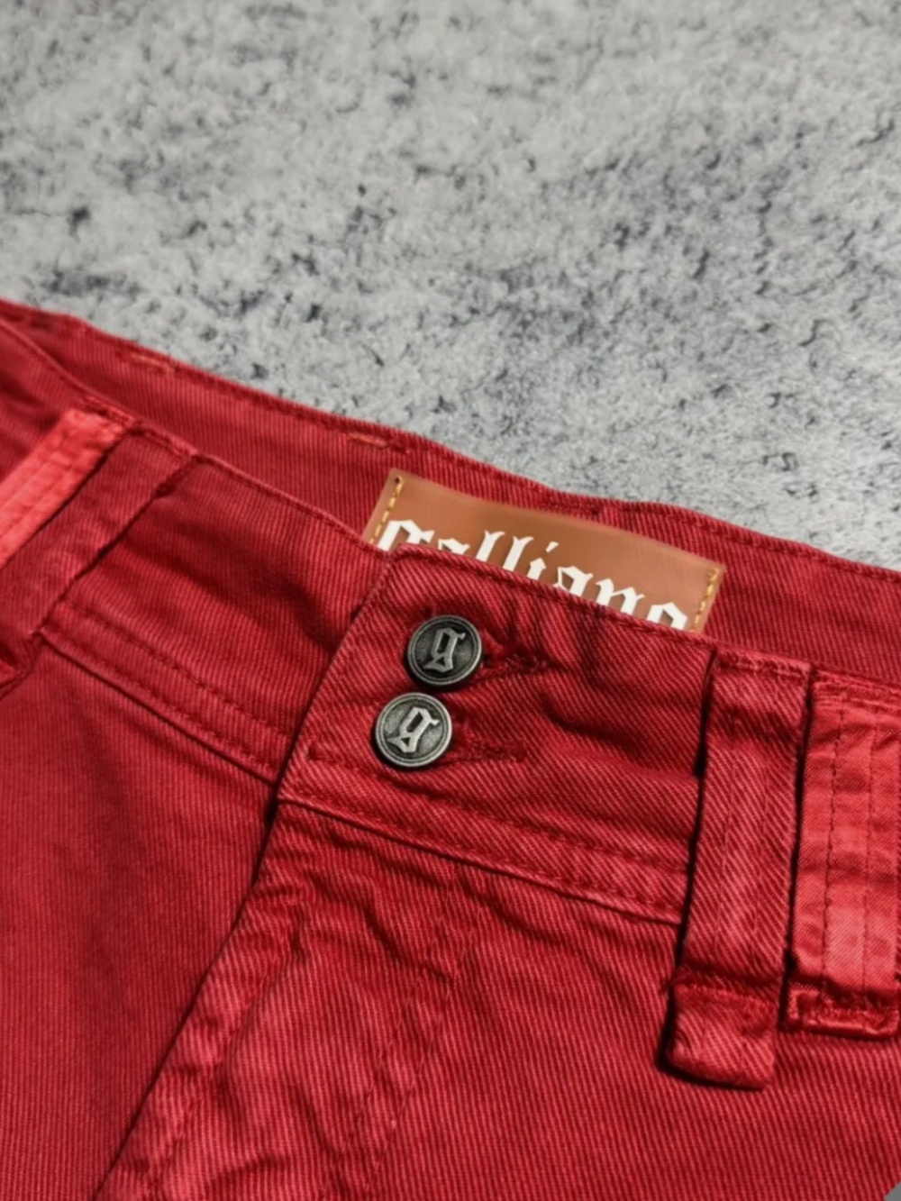 (NWT) NEW Galliano Y2K 00s Mini Shorts With Bow - Picture 5 of 8